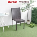 AZKO Soleil Kursi Teras Rotan - Cokelat