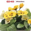 AZKO Arthome 22.3 Cm Bunga Artifisial Pansy - Putih/Kuning