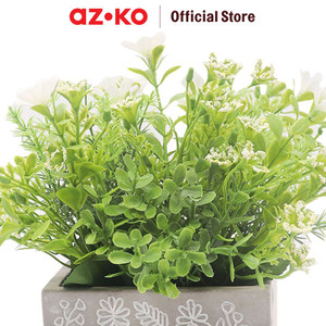 AZKO Arthome 22.8 Cm Bunga Artifisial Wild - Putih
