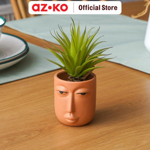 AZKO Arthome 12 Cm Tanaman Artifisial Sword Grass Dengan Pot - Hijau