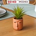 AZKO Arthome 12 Cm Tanaman Artifisial Sword Grass Dengan Pot - Hijau