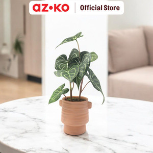 AZKO Arthome 22.8 Cm Bunga Artifisial Dengan Pot - Hijau