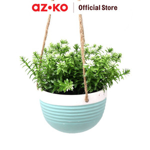 AZKO Arthome 40.6 Cm Bunga Artifisial Wild Dengan Tali - Biru/Putih