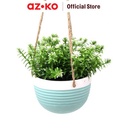 AZKO Arthome 40.6 Cm Bunga Artifisial Wild Dengan Tali - Biru/Putih