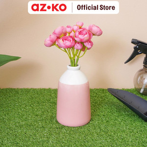 AZKO Arthome 15.2 Cm Bunga Artifisial Dengan Pot - Pink