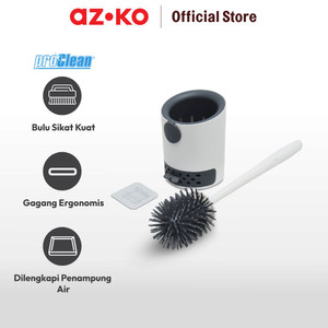 AZKO Proclean Sikat Toilet - Putih/Abu-Abu