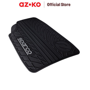 AZKO Sparco Set 4 Pcs Karpet Mobil Pvc - Hitam