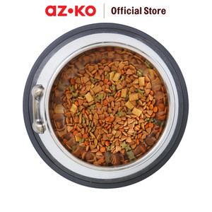 AZKO Paws N Tail 1.16 Ltr Tempat Makan Hewan Bone Relief