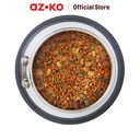 AZKO Paws N Tail 1.16 Ltr Tempat Makan Hewan Bone Relief