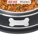 AZKO Paws N Tail 940 Ml Tempat Makan Hewan Bone Print