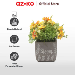 AZKO Arthome 22.8 Cm Bunga Artifisial Wild Yellow