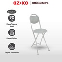 AZKO Soleil Kursi Lipat Padded - Abu-Abu