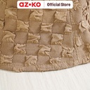 AZKO Ataru Topi Bucket Checkered Texture - Cokelat