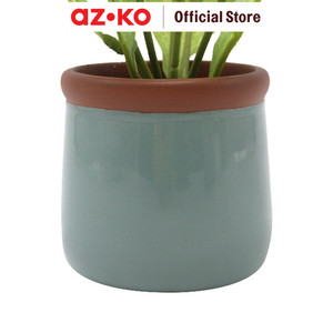 AZKO Arthome 15.2 Cm Bunga Artifisial Pot - Putih