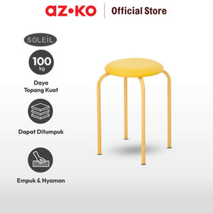AZKO Soleil Bangku Metal - Kuning