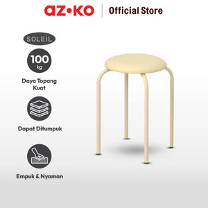 AZKO Soleil Bangku Metal - Krem