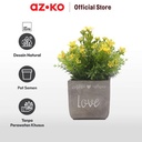 AZKO Arthome 22.8 Cm Bunga Artifisial Wild - Kuning