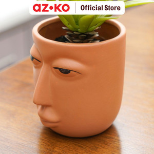 AZKO Arthome 12 Cm Tanaman Artifisial Sword Grass Dengan Pot - Hijau