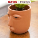 AZKO Arthome 12 Cm Tanaman Artifisial Sword Grass Dengan Pot - Hijau