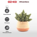 AZKO Arthome 15.2 Cm Bunga Artifisial Succulent Dengan Pot - Hijau