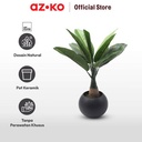 AZKO Arthome 38 Cm Tanaman Artifisial Banana Leaf Dengan Pot - Hijau