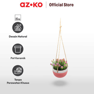 AZKO Arthome 40.6 Cm Bunga Artifisial Wild Dengan Tali - Pink