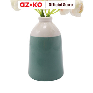 AZKO Arthome 15.2 Cm Bunga Artifisial Dengan Pot - Biru/Putih