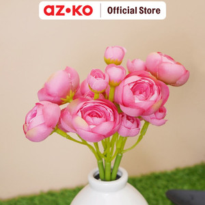 AZKO Arthome 15.2 Cm Bunga Artifisial Dengan Pot - Pink