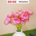 AZKO Arthome 15.2 Cm Bunga Artifisial Dengan Pot - Pink