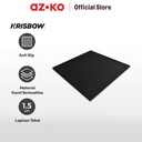 AZKO Krisbow Karpet Karet Gym 50x50 Cm - Hitam