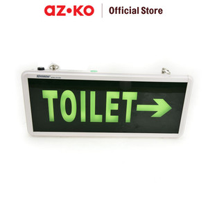 AZKO Krisbow Papan Petunjuk Toilet Dua Sisi