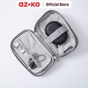 AZKO Passport Ukuran S Tas Organizer Perangkat Digital - Abu-Abu