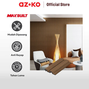 AZKO Maxb 290X12X2 Cm Panel Dinding - Cokelat Walnut