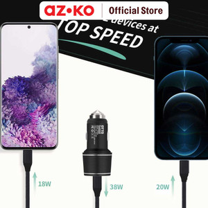 AZKO Otto Klasse Charger Mobil & Kabel Pd+Qc3.0 36 Watt