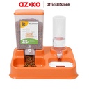 AZKO Paws N Tail Dispenser Makanan 2 In 1 - Kuning Mustard