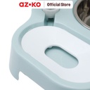 AZKO Paws N Tail Dispenser Makanan Hewan - Biru