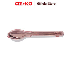 AZKO Ataru Set 3 Pieces Alat Makan Stainless Pink