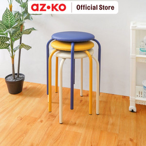 AZKO Soleil Bangku Metal - Krem