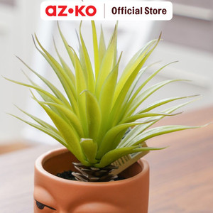AZKO Arthome 12 Cm Tanaman Artifisial Sword Grass Dengan Pot - Hijau