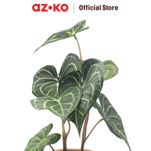 AZKO Arthome 22.8 Cm Bunga Artifisial Dengan Pot - Hijau