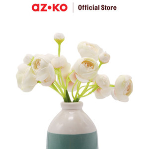 AZKO Arthome 15.2 Cm Bunga Artifisial Dengan Pot - Biru/Putih