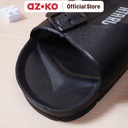 AZKO Ataru Ukuran 40 Sandal Wanita Thin Buckle Strap Slides - Hitam Women Slipper Sendal Kasual Alas Kaki Perempuan Stylish