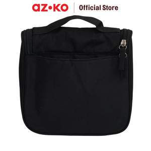 AZKO Ataru Tas Organizer Toiletry Simple - Hitam Organizer Bag Set Perlengkapan Traveling Tas Serbaguna Toiletries Pouch