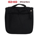 AZKO Ataru Tas Organizer Toiletry Simple - Hitam Organizer Bag Set Perlengkapan Traveling Tas Serbaguna Toiletries Pouch