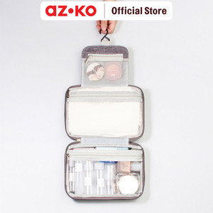 AZKO Ataru Tas Organizer Toiletry Boxy - Abu-Abu Organizer Bag Perlengkapan Traveling Tas Serbaguna Toiletries Pouch