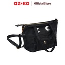 AZKO Ataru Tas Selempang Nylon Eyes - Hitam Sling Bag Stylish Tas Crossbody Cewek Woman Mini Bag Fashion Wanita