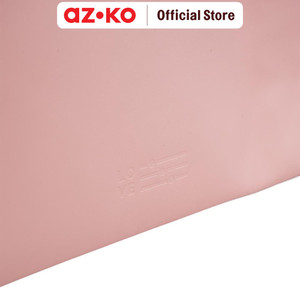AZKO Ataru Pouch Pu Rectangle - Pink Tas Makeup Dan Skincare Organizer Alat Dandan Storage Bag