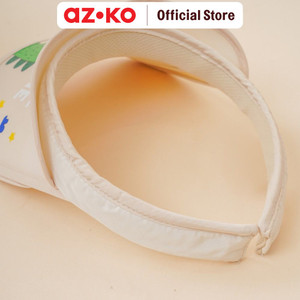 AZKO Ataru Topi Visor Anak Extendable Dino - Krem Beige Aksesoris Kepala Anak Kids Visor Hat Topi Olahraga Running Visor Topi Visor Polos