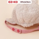 AZKO Ataru Topi Bonnet Anak Fur Dengan Bunny Ears - Pink Aksesoris Kepala Kids Bonnet Hat Topi Stylish Anak Lucu Aksesoris Fashion Anak