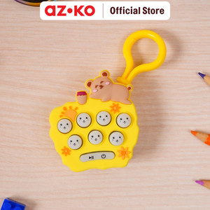 AZKO Ataru Gantungan Kunci Memory Animal Random Key Chain Penanda Kunci Serbaguna Key Ring Accessories